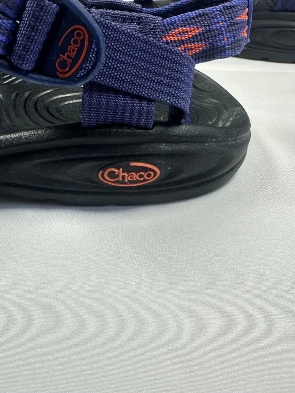 Chaco Zvolv X2 Womens Sandals Volcanic Blue Orange Toe Loop Adjustable Size W9